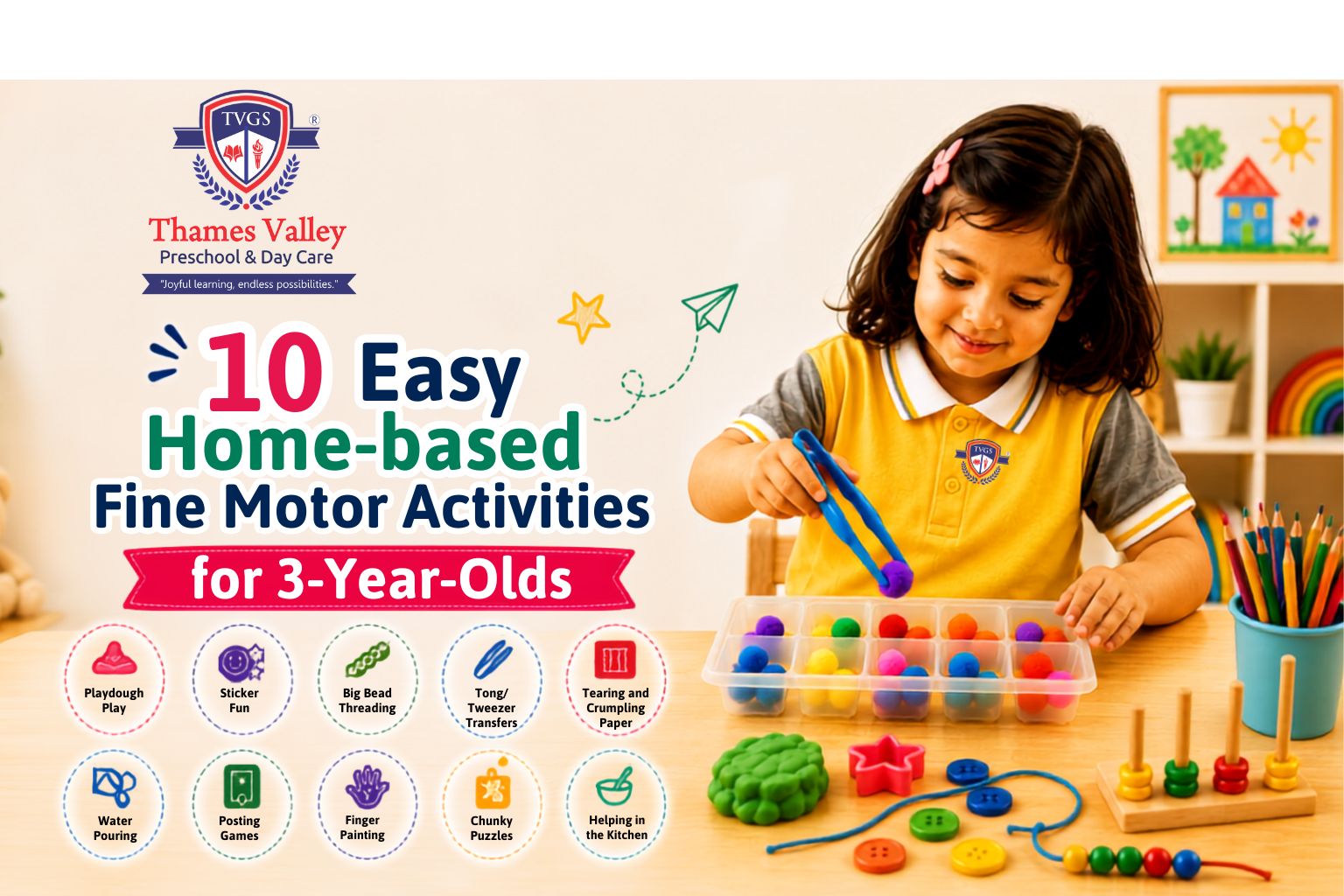 10 Easy Home-based Fine Motor Activities for 3-Year-Olds