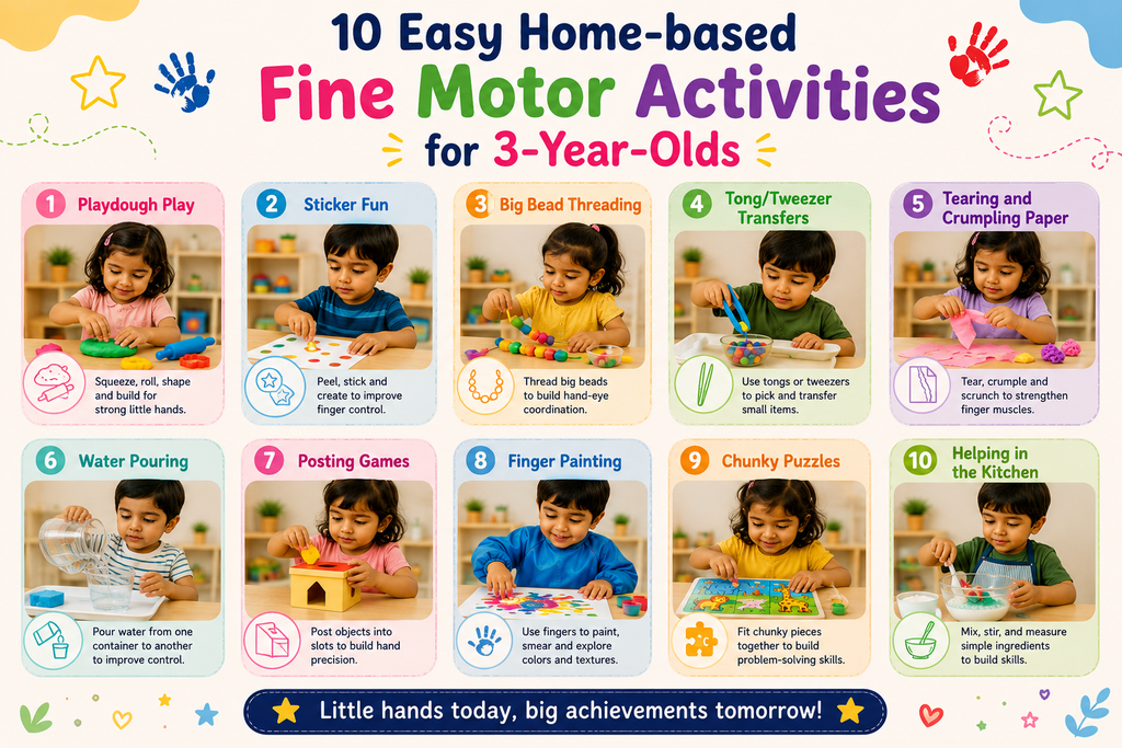 fine motor skills activities for 3-year-olds